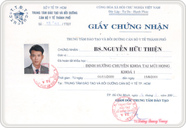 Định hướng chuyên khoa Tai Mũi Họng - Khóa 1